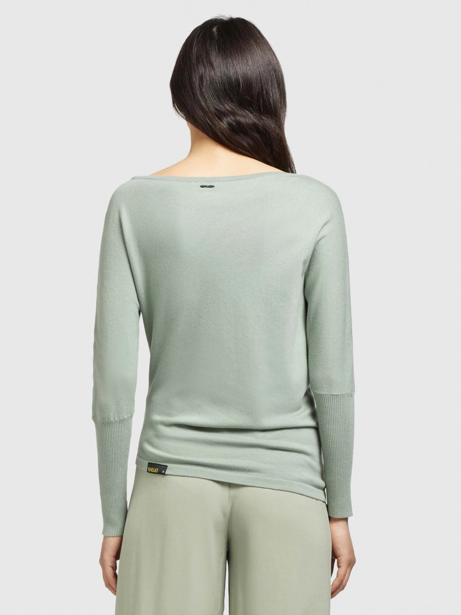 Khujo Fijngebreide Truien Trui Shea Dames Mintgroen 6 Khujo Fijngebreide Truien Trui Shea Dames Mintgroen - Afbeelding 4