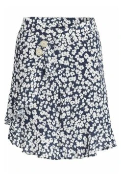 Khujo Undine - A-Lijn Rok - Dunkelblau-Weiß Geblümt -Khujo Winkel 5702643c15c84746848ac86418fbe457