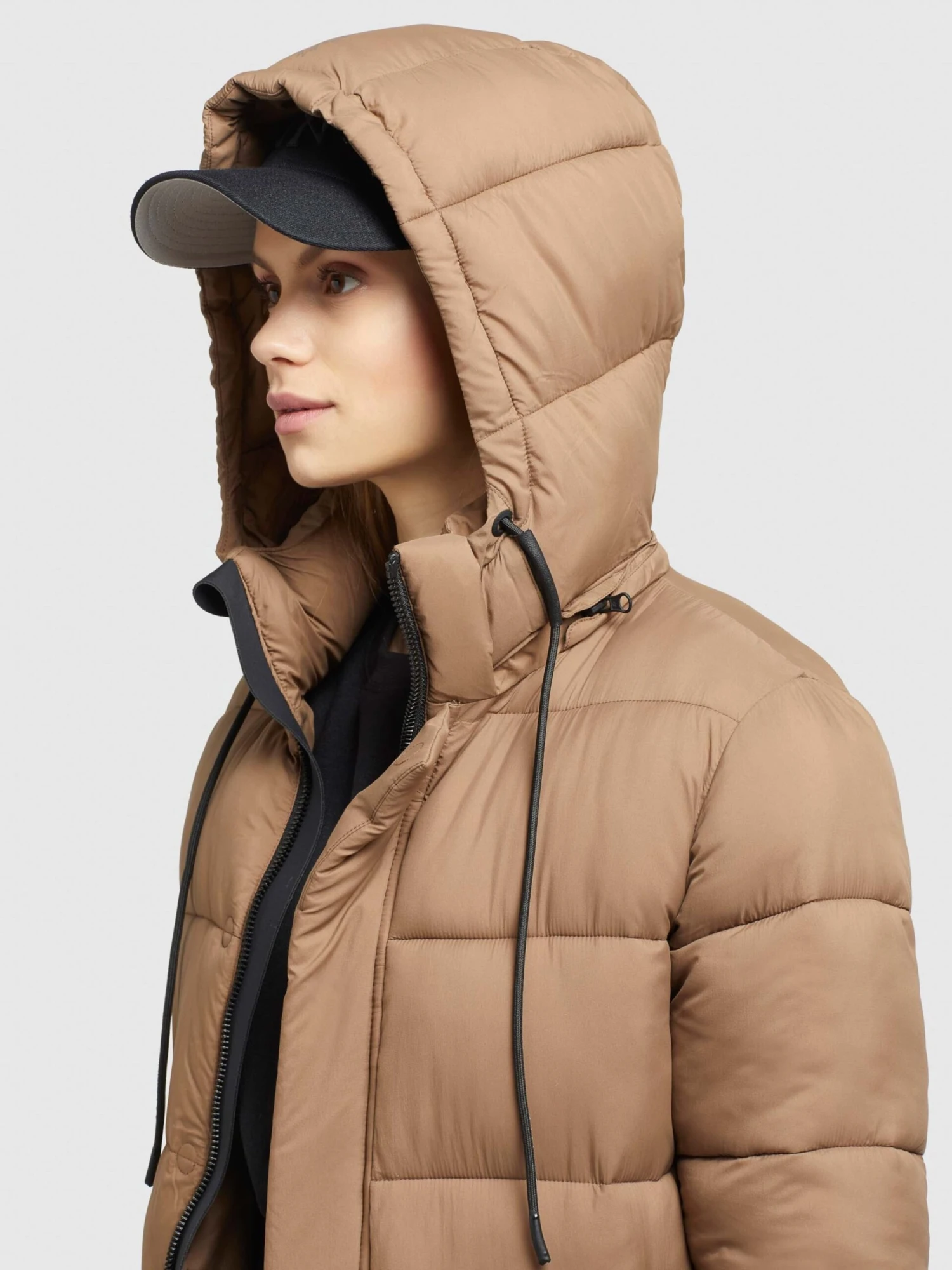 Khujo Wintermantels Wintermantel Julina Dames Lichtbruin 9 Khujo Wintermantels Wintermantel Julina Dames Lichtbruin - Afbeelding 7