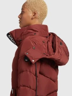 Khujo Wintermantels Wintermantel Huba Dames Karmijnrood -Khujo Winkel 5ab45aaa31040048987aa5b1a1209af4