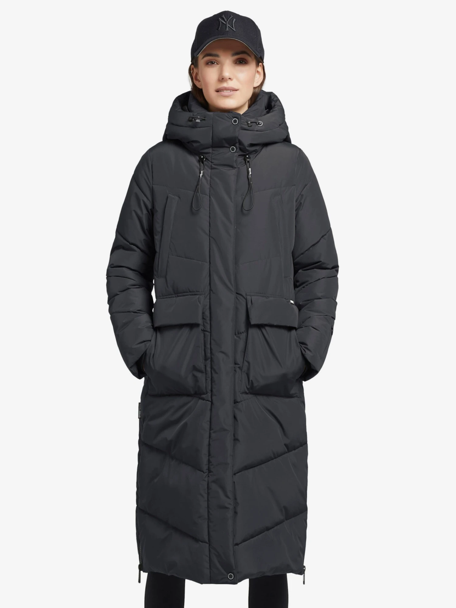 Khujo Wintermantels Wintermantel Elvita Dames Donkerblauw 3 Khujo Wintermantels Wintermantel Elvita Dames Donkerblauw