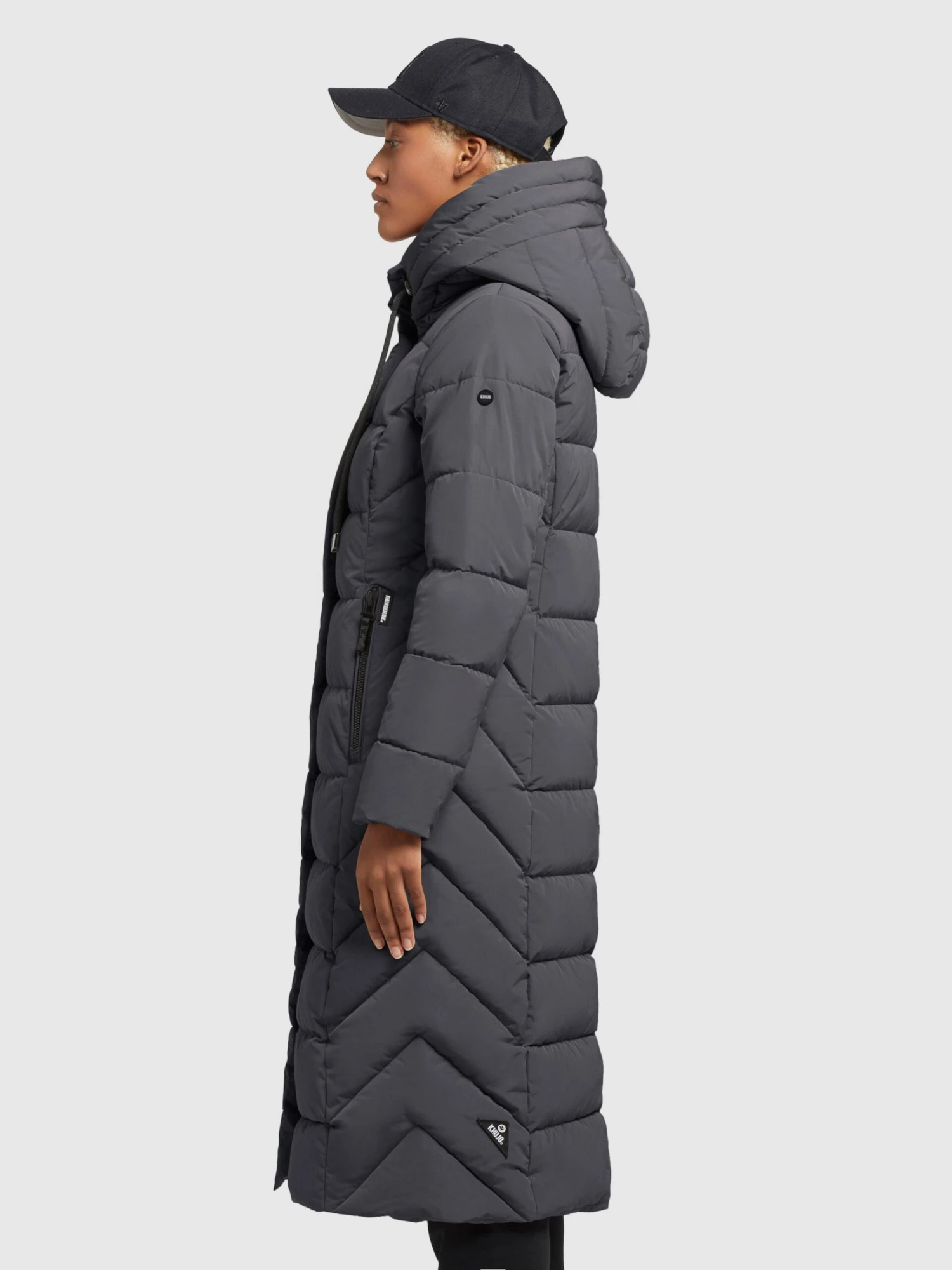 Khujo Wintermantels Wintermantel Gamber Dames Antraciet 7 Khujo Wintermantels Wintermantel Gamber Dames Antraciet - Afbeelding 5