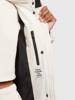 Khujo Wintermantels Wintermantel Sonje 4 Dames Offwhite -Khujo Winkel 5e874f38af11560de11a862864f298c4