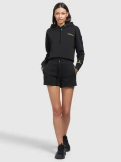 Khujo Shorts Regular Broek Dames Zwart -Khujo Winkel 5ffc896e9e0cb4f7d1ab306df648e302