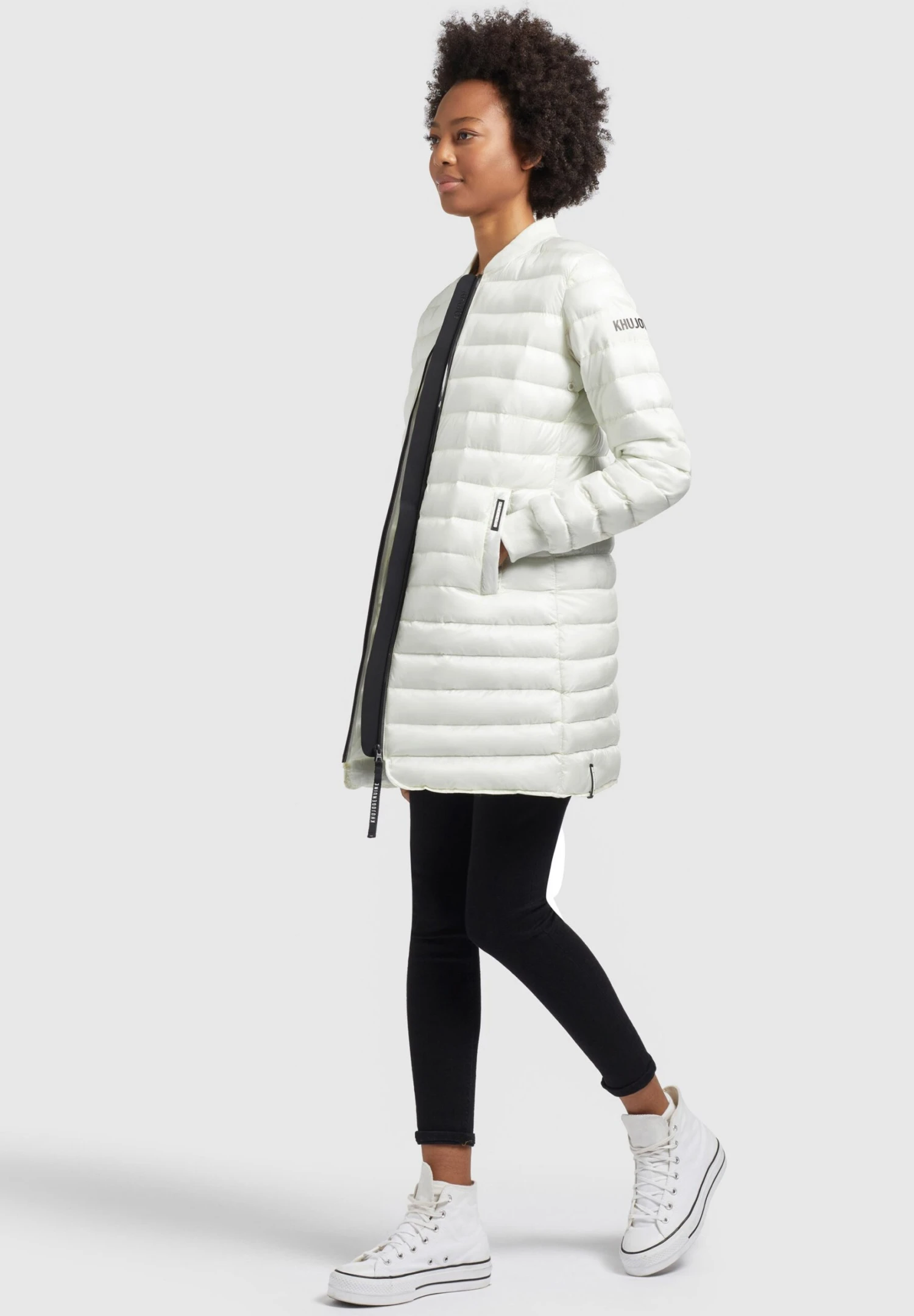 Khujo Greta Shiny - Jas - Cremeweiß 8 Khujo Greta Shiny - Jas - Cremeweiß - Afbeelding 6