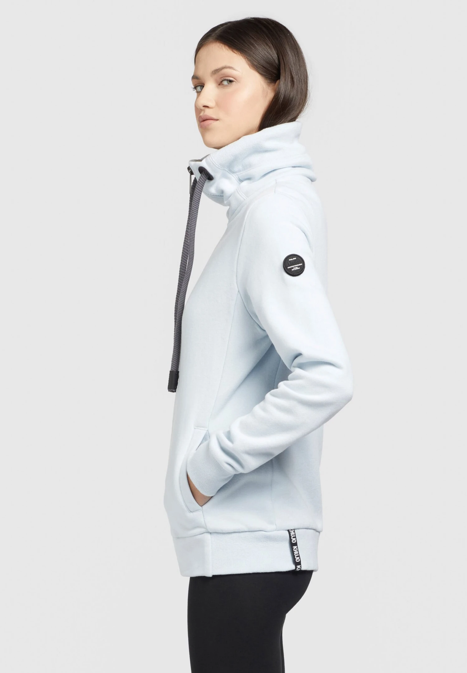 Khujo Tosta - Sweater Met Rits - Hellblau 6 Khujo Tosta - Sweater Met Rits - Hellblau - Afbeelding 4