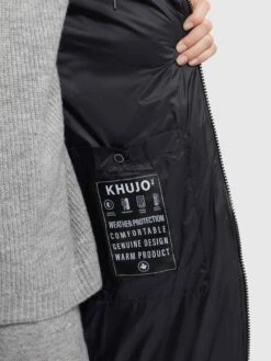 Khujo Wintermantels Wintermantel TUULA Dames Zwart -Khujo Winkel 63849631cb5861192e88bd2a49f2cd32