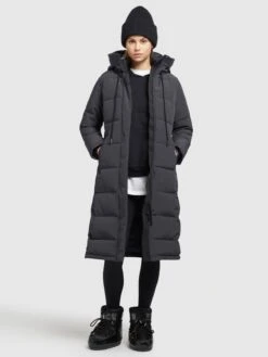 Khujo Wintermantels Wintermantel Rugg Dames Grafiet -Khujo Winkel 63ae57a4b9dbdf40705c3d0bfc579f60