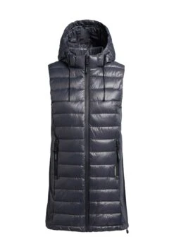 Khujo Becca Shiny - Bodywarmer - Grau -Khujo Winkel 6643bd7e7ab44af9af573419feb86329