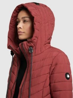 Khujo Winterjassen Winterjas Patt Dames Roestrood -Khujo Winkel 669b0c1560aa4553dea818b81f45f9cf