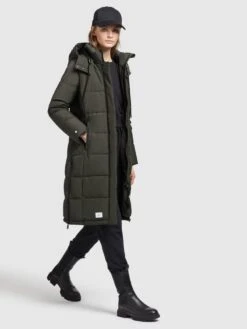 Khujo Wintermantels Wintermantel Cliv Dames Donkergroen -Khujo Winkel 6a7a7bdb4f8299176cd26a4ae57d1dc6