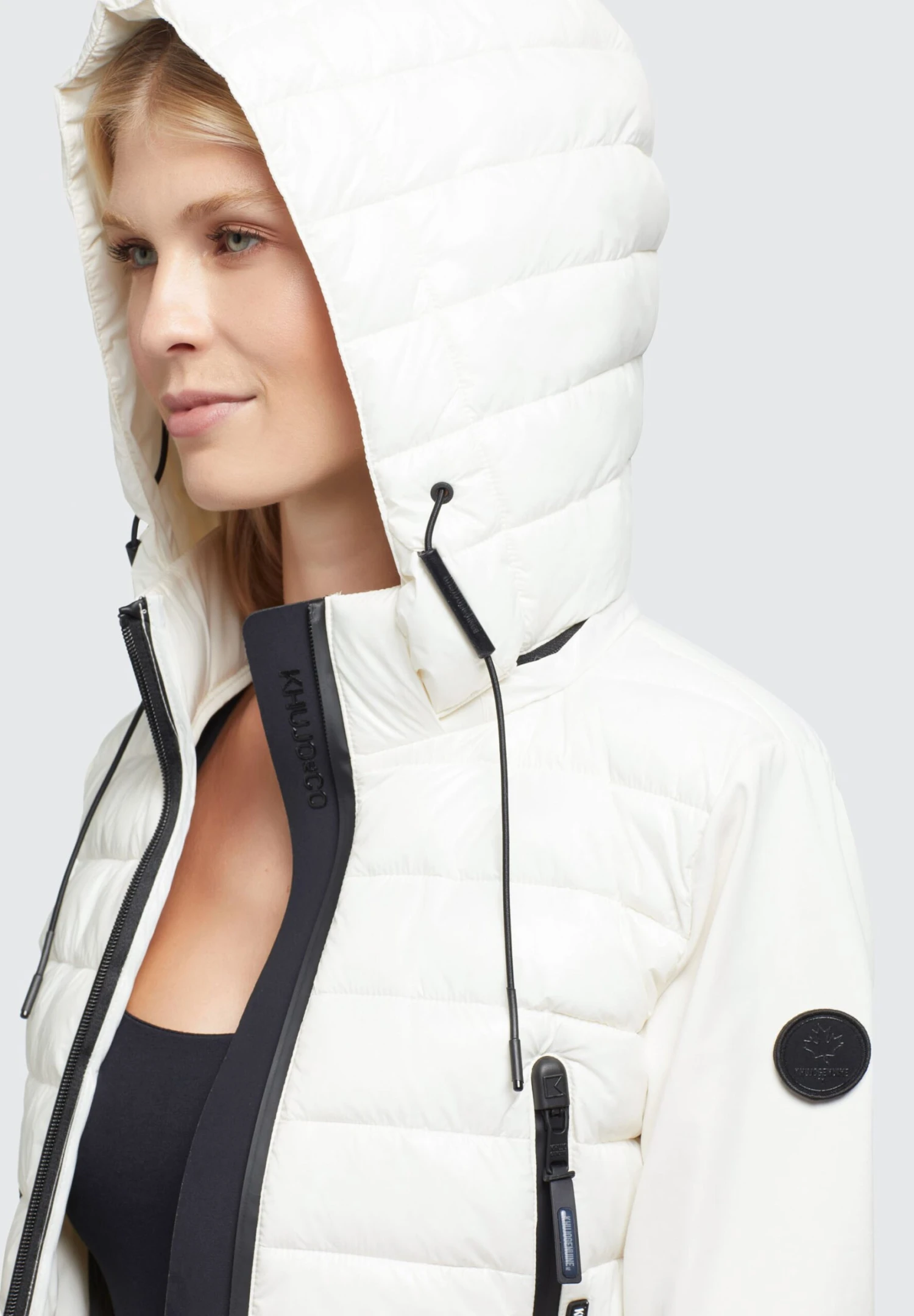 Khujo Dalis Shiny - Jas - Cremeweiß 8 Khujo Dalis Shiny - Jas - Cremeweiß - Afbeelding 6