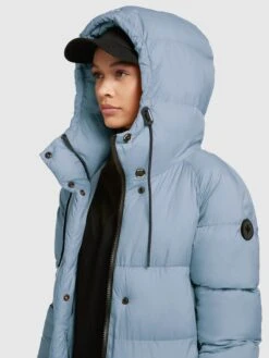 Khujo Wintermantels Wintermantel Dames Lichtblauw -Khujo Winkel 759c8511e17d7431af65ddd2f3954594