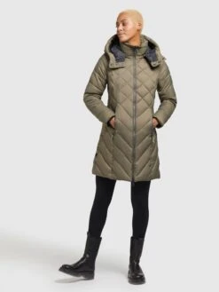 Khujo Tussenmantels Tussenmantel Aneth Dames Kaki -Khujo Winkel 75b0a54b11403afa1642afb75bf7e51e
