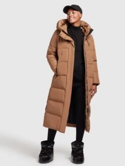 Khujo Wintermantels Wintermantel Soulani Dames Oker -Khujo Winkel 77934202a482b31f2300182c4f9b62ce