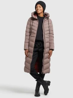 Khujo Wintermantels Wintermantel Ingram2 Dames Taupe -Khujo Winkel 77cab27232303c19b9335c6a2bb6a1da
