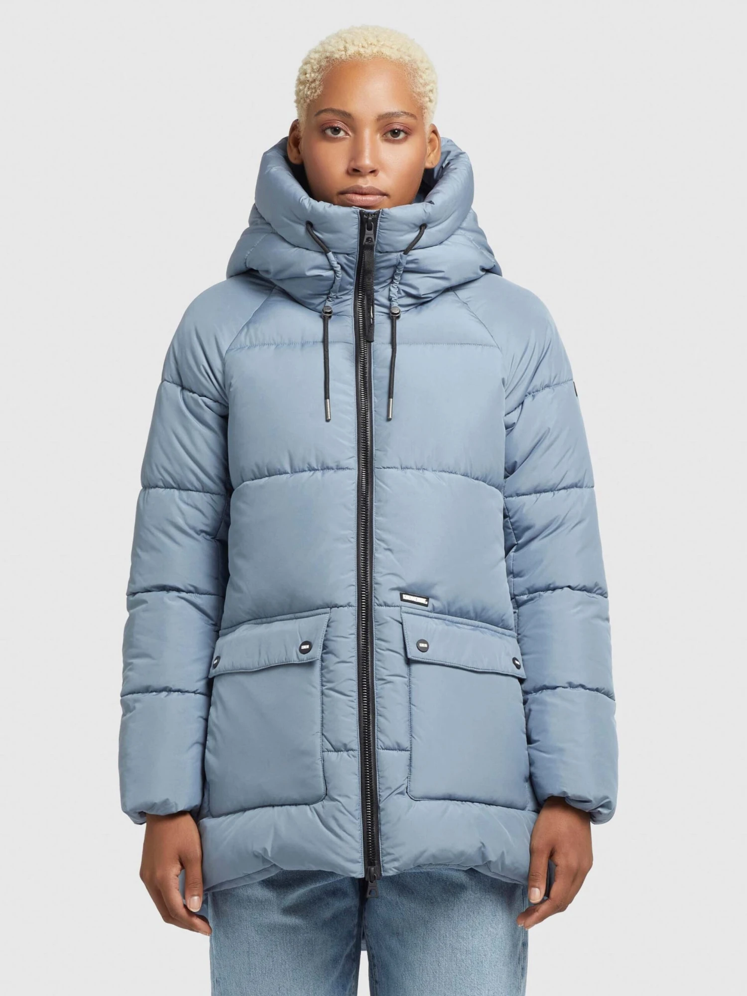 Khujo Tussenjassen Tussenjas Pheobe Dames Lichtblauw 4 Khujo Tussenjassen Tussenjas Pheobe Dames Lichtblauw - Afbeelding 2