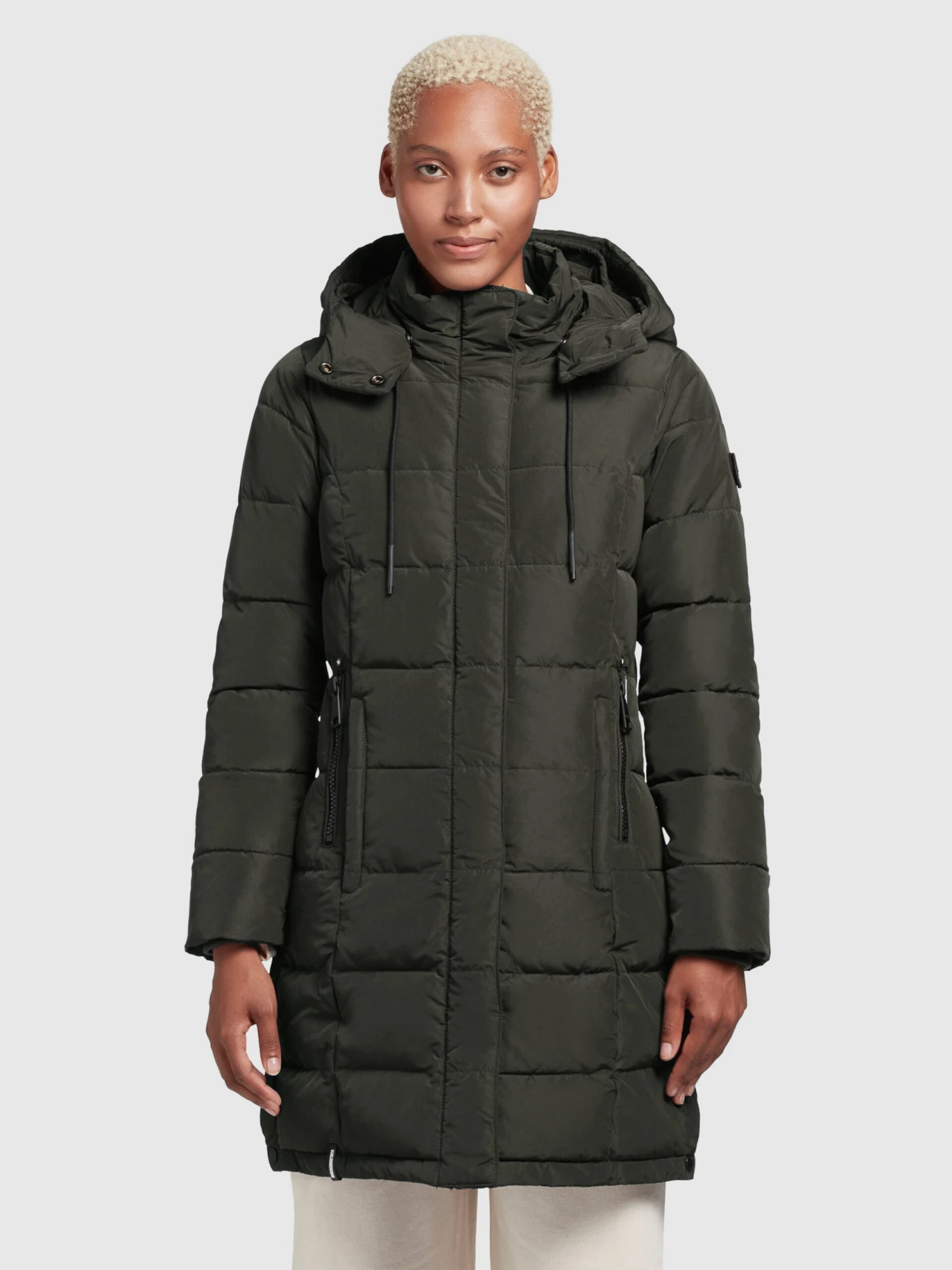 Khujo Korte Mantels Wintermantel Cups Dames Donkergroen 4 Khujo Korte Mantels Wintermantel Cups Dames Donkergroen - Afbeelding 2