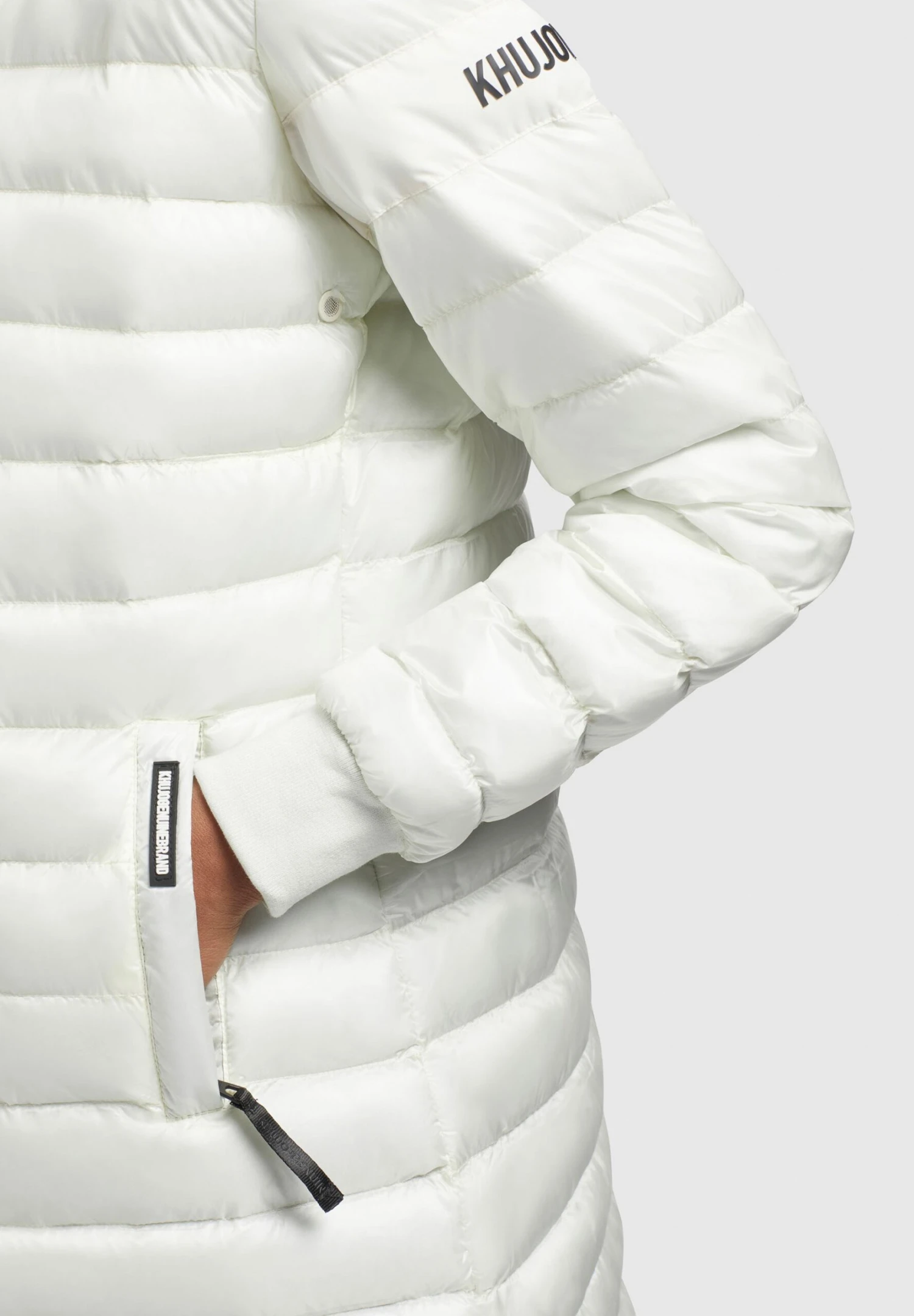 Khujo Greta Shiny - Jas - Cremeweiß 7 Khujo Greta Shiny - Jas - Cremeweiß - Afbeelding 5