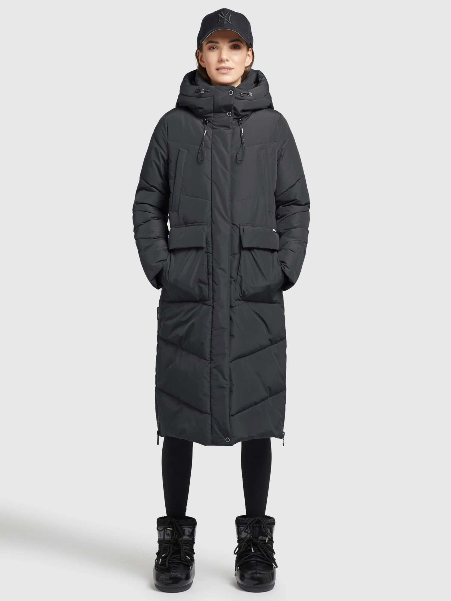 Khujo Wintermantels Wintermantel Elvita Dames Donkerblauw 4 Khujo Wintermantels Wintermantel Elvita Dames Donkerblauw - Afbeelding 2