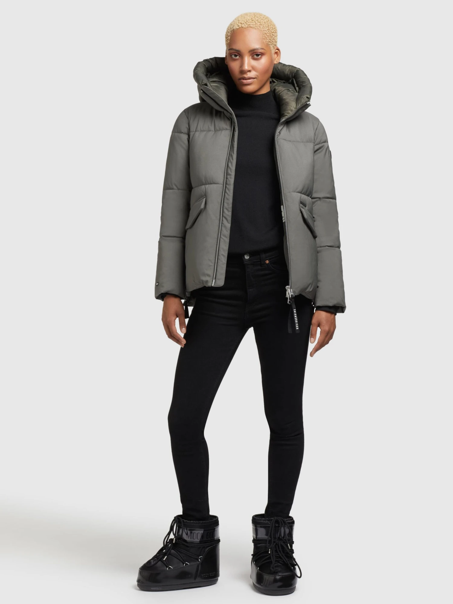 Khujo Winterjassen Winterjas Japura 2 Dames Kaki 5 Khujo Winterjassen Winterjas Japura 2 Dames Kaki - Afbeelding 3