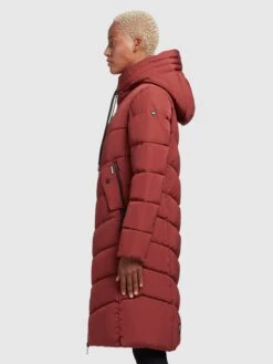 Khujo Wintermantels Wintermantel Ayleena Dames Roestrood -Khujo Winkel 8afe15771cba80fe043984f33c9b9128