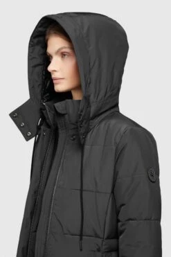 Khujo Wintermantels Wintermantel Cliv Dames Zwart -Khujo Winkel 8b39a0852b9989a5a880192b042b362a