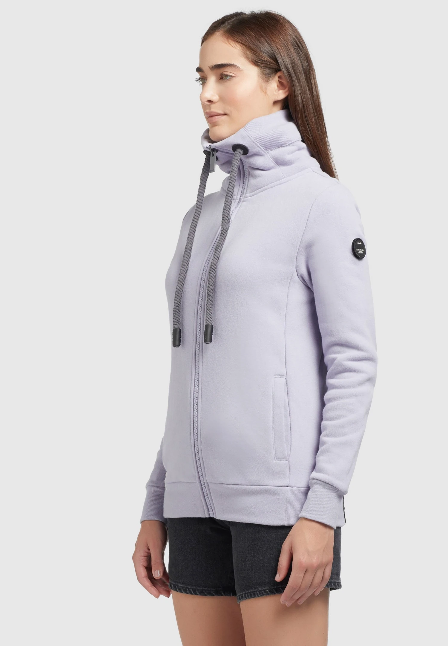 Khujo Tosta - Sweater Met Rits - Flieder 8 Khujo Tosta - Sweater Met Rits - Flieder - Afbeelding 6