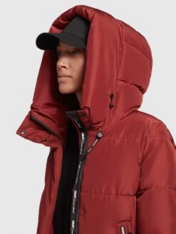 Khujo Wintermantels Wintermantel Soulani Dames Roestrood -Khujo Winkel 8e86e56f7ba5e09ee90b101192e9b26b