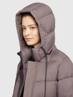 Khujo Wintermantels Wintermantel Julina Dames Mauve -Khujo Winkel 90a8101bef960839b71c65b6d849731e