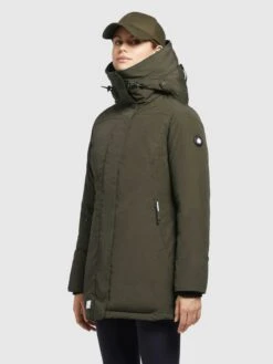 Khujo Winterjassen Winterjas Kanda 2 Dames Olijfgroen -Khujo Winkel 90e5089a700e772480d4a55bba00b9a7