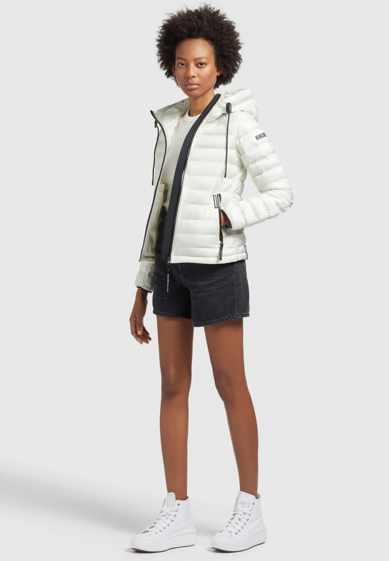 Khujo Lovina4 Shiny - Jas - Cremeweiß 6 Khujo Lovina4 Shiny - Jas - Cremeweiß - Afbeelding 4