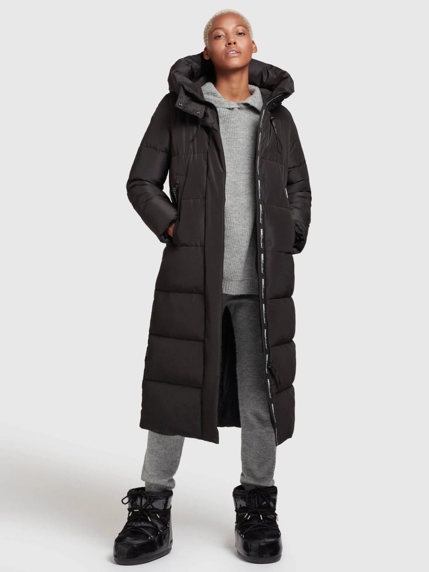 Khujo Wintermantels Wintermantel Soulani Dames Zwart 5 Khujo Wintermantels Wintermantel Soulani Dames Zwart - Afbeelding 3