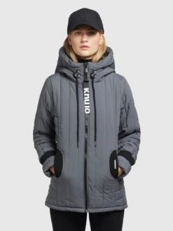 Khujo Winterjassen Winterjas Tweety Dames Grijs -Khujo Winkel 977721d7b3494fb1f676beb339042b7f