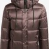 Khujo Winterjassen Winterjas Evona Dames Taupe -Khujo Winkel 97d33b0285ec4510e18a30e31ff3efba