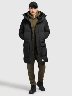 Khujo Wintermantels Winterjas Slow Heren Zwart -Khujo Winkel a25e0e6433eb848766d8d939f5fff8d8