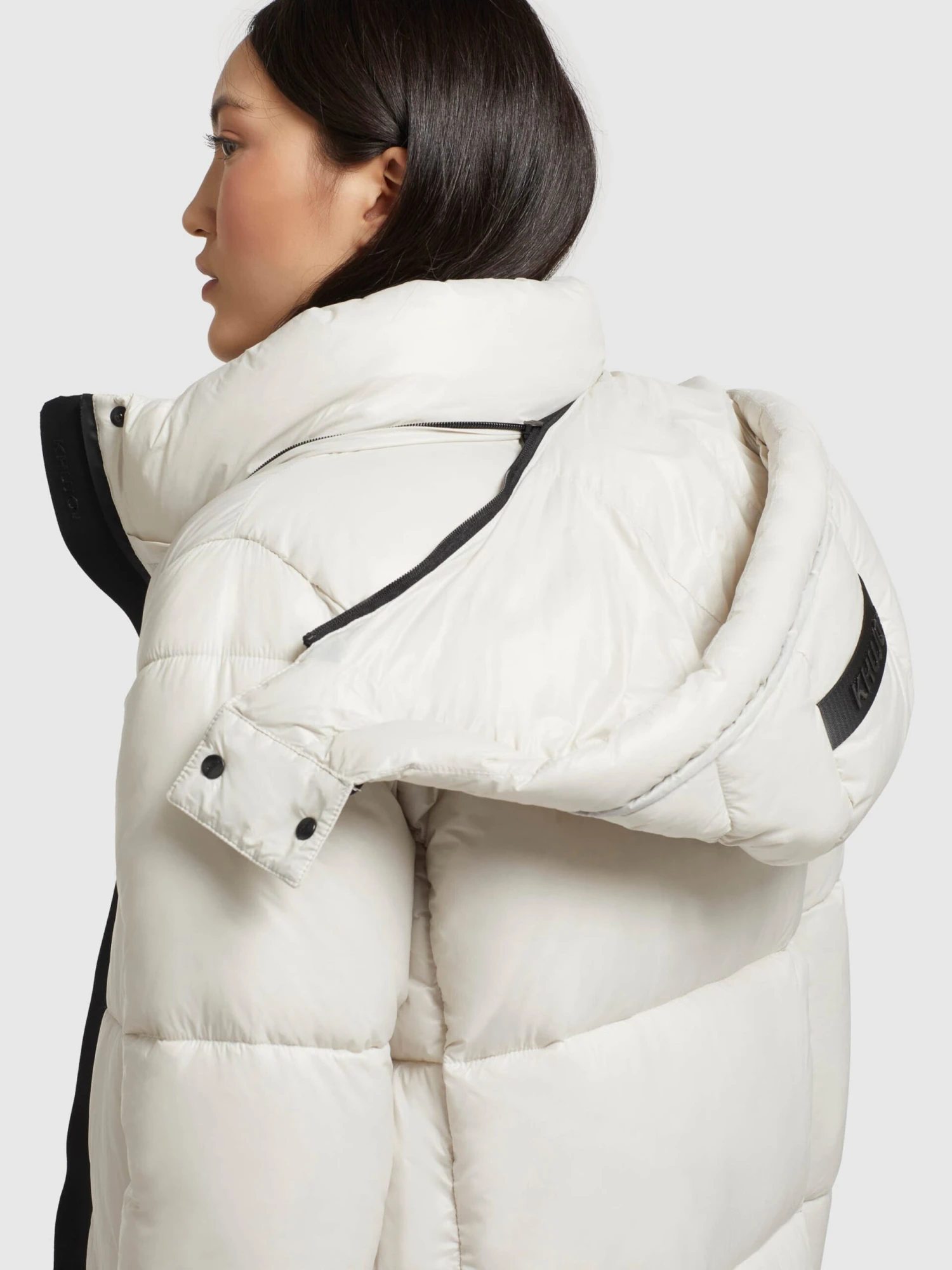 Khujo Wintermantels Wintermantel Melona Dames Parelwit 10 Khujo Wintermantels Wintermantel Melona Dames Parelwit - Afbeelding 8