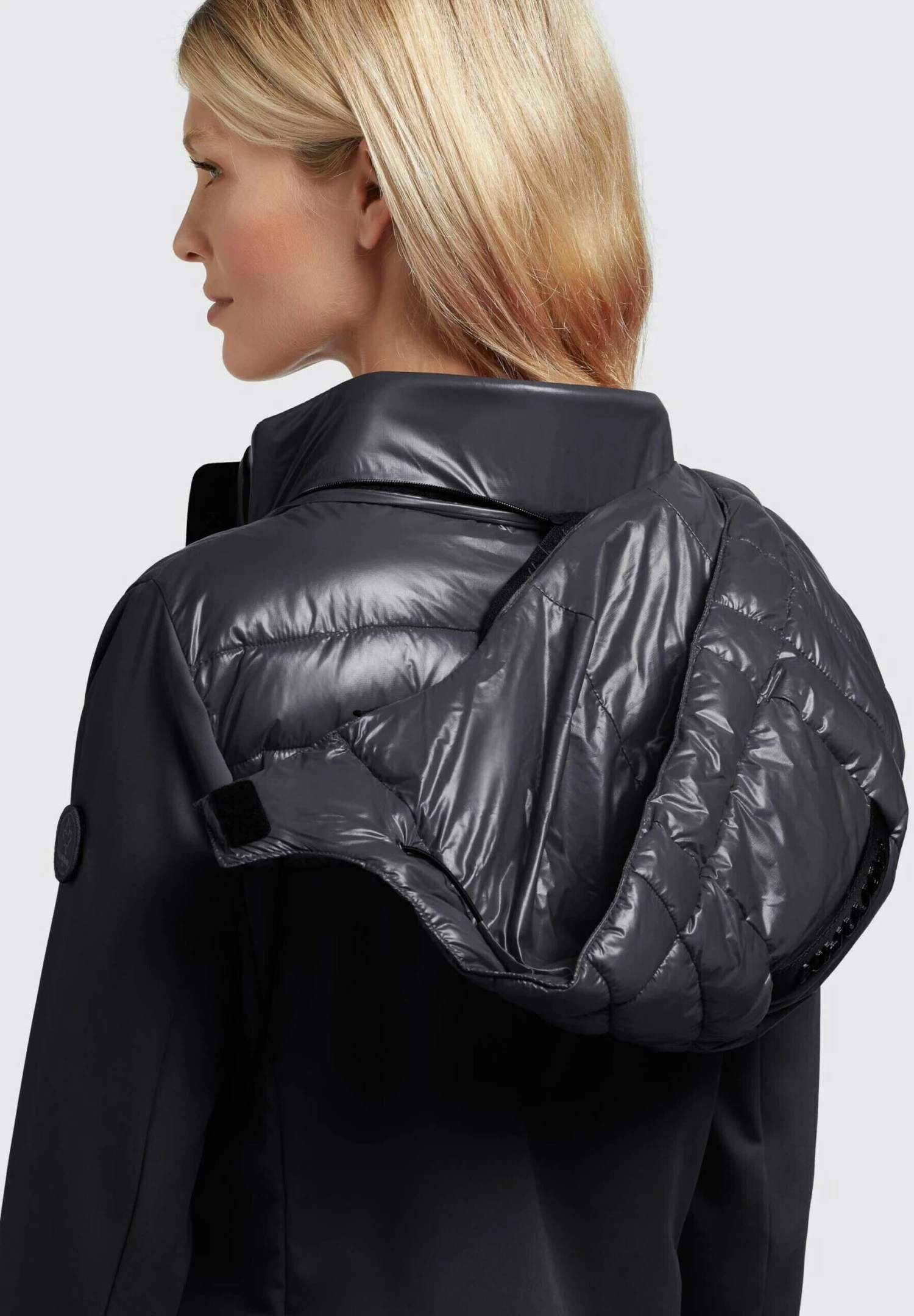 Khujo Ghita Shiny - Jas - Schwarz 8 Khujo Ghita Shiny - Jas - Schwarz - Afbeelding 6