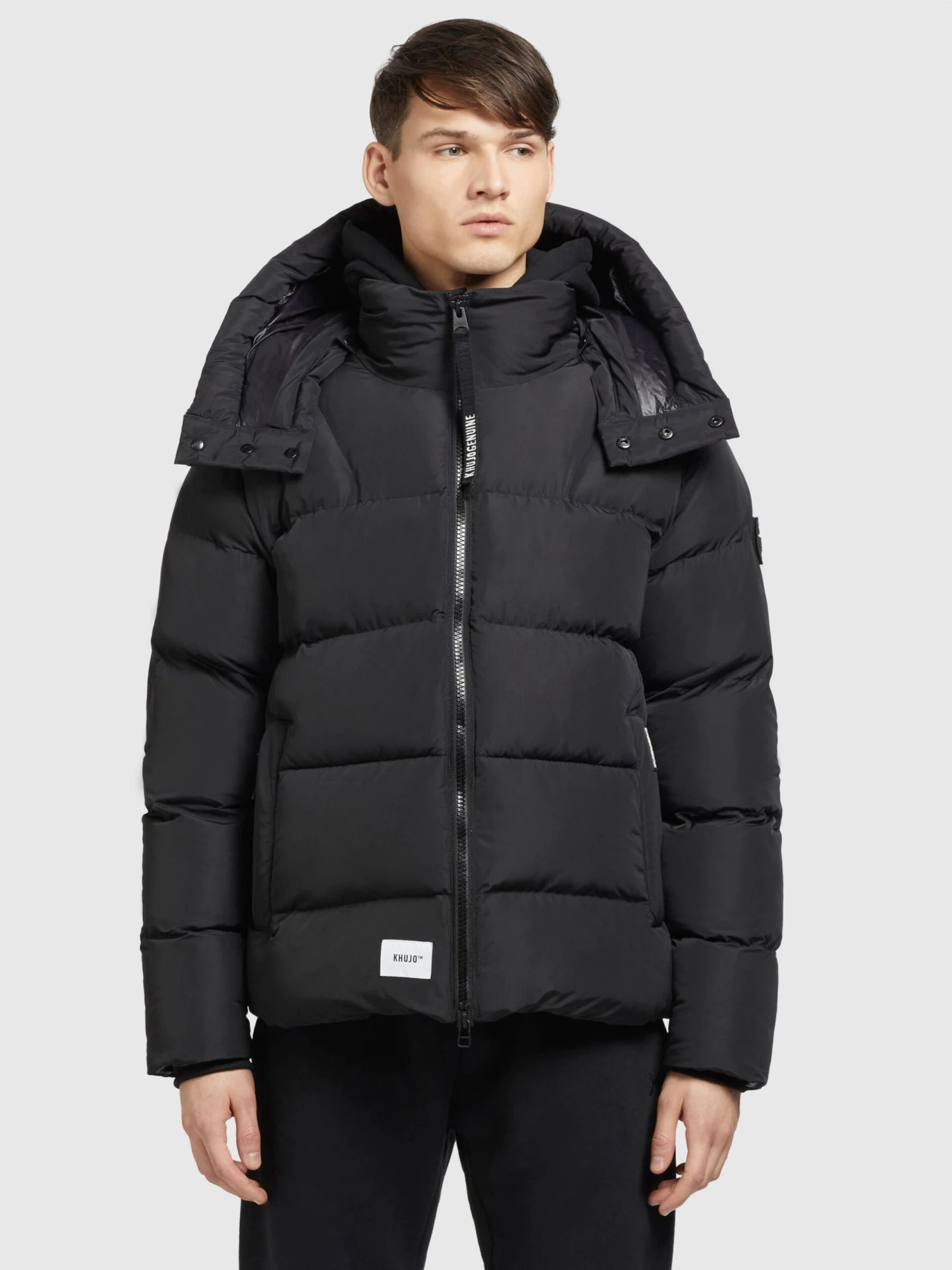 Khujo Winterjassen Winterjas Brix Heren Zwart 4 Khujo Winterjassen Winterjas Brix Heren Zwart - Afbeelding 2