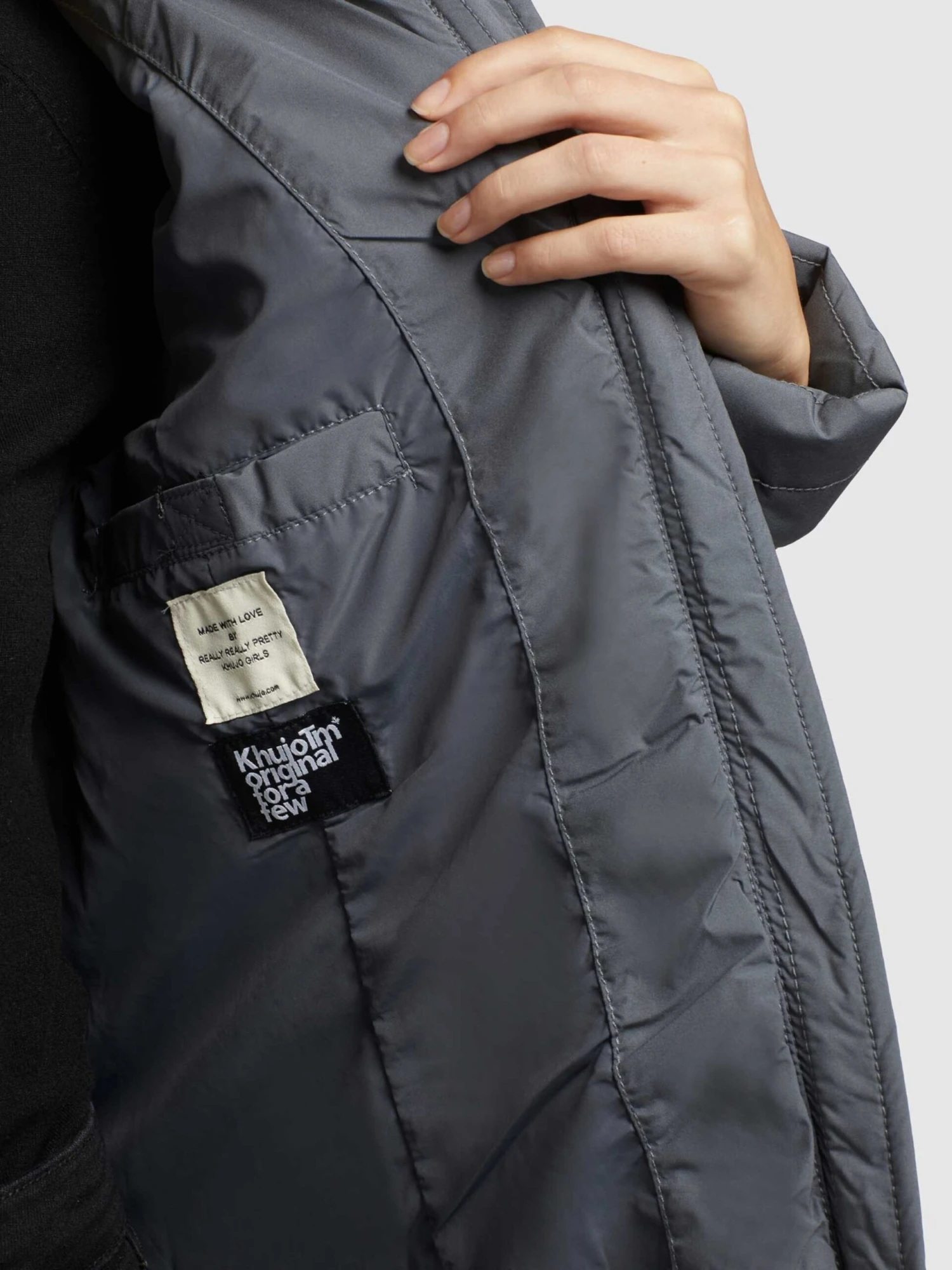 Khujo Winterjassen Winterjas Tweety Dames Grijs 10 Khujo Winterjassen Winterjas Tweety Dames Grijs - Afbeelding 8