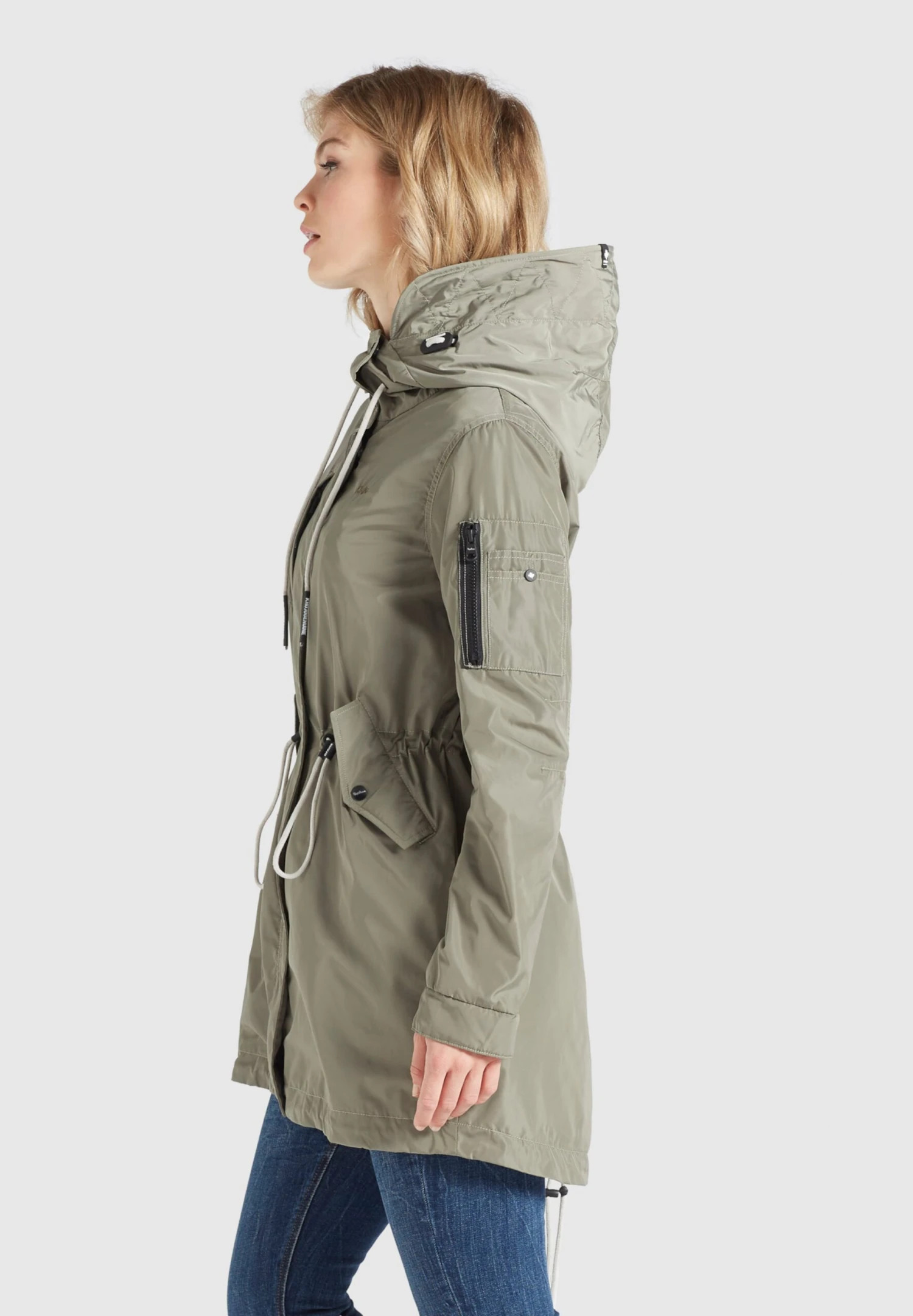 Khujo Parkas Tussenparka CATHARINA Dames Kaki 6 Khujo Parkas Tussenparka CATHARINA Dames Kaki - Afbeelding 4