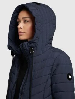 Khujo Winterjassen Winterjas Patt Dames Donkerblauw -Khujo Winkel ac89c66f6161a5209851b96997c0ef32