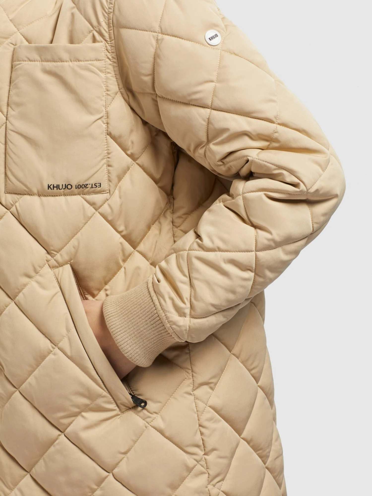 Khujo Tussenmantels Tussenmantel Mary Dames Beige 10 Khujo Tussenmantels Tussenmantel Mary Dames Beige - Afbeelding 8