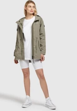 Khujo Caima - Parka - Graugrün -Khujo Winkel afc99f77b2c84cf59f3003fab0256c7f