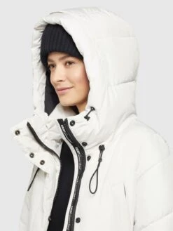 Khujo Wintermantels Wintermantel Elvita Dames Offwhite -Khujo Winkel b191c5ddcd3cf0594cbd83cde60ec873