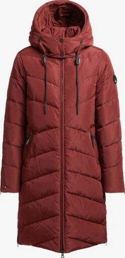 Khujo Wintermantels Wintermantel Huba Dames Karmijnrood