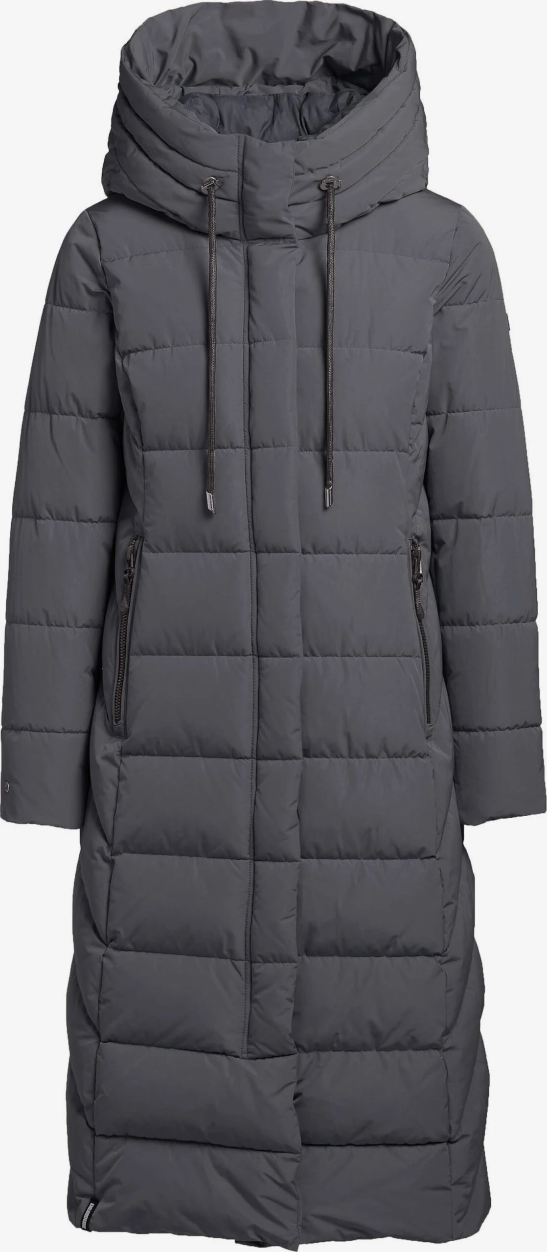 Khujo Wintermantels Wintermantel Gamber Dames Antraciet 3 Khujo Wintermantels Wintermantel Gamber Dames Antraciet