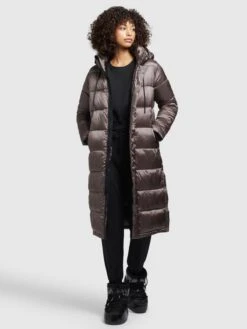 Khujo Wintermantels Wintermantel Julina Dames Taupe -Khujo Winkel b7a53bcbc1a3a87bef6af4f4a49330dc