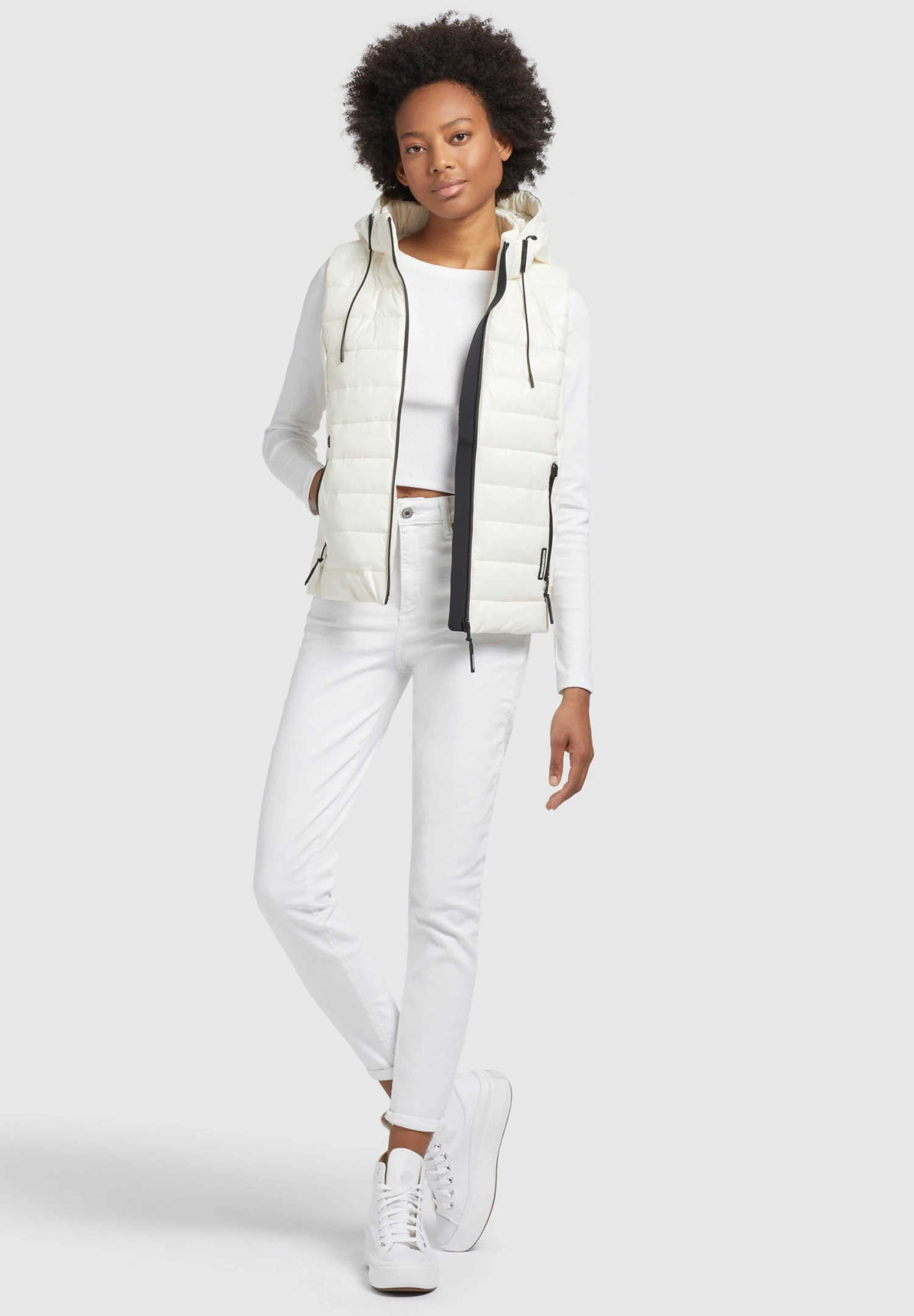 Khujo Fabia Shiny - Bodywarmer - Weiß 4 Khujo Fabia Shiny - Bodywarmer - Weiß - Afbeelding 2