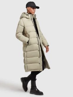 Khujo Wintermantels Wintermantel Corinna Dames Mintgroen -Khujo Winkel b8d3a6a39e8533233caf5a30abf0b7bb